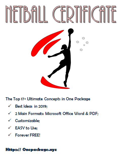Netball Certificate Templates Free In 2020 | Certificate intended for Fresh Netball Certificate Templates Free 17 Concepts