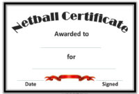 Netball Certificates | Netball, Award Template, Free with regard to Fresh Netball Achievement Certificate Editable Templates