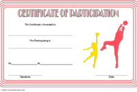 Netball Participation Certificate Template Free 2 Di 2020 throughout Netball Participation Certificate Editable Templates
