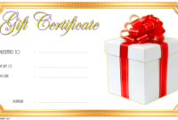 New Year Gift Certificate Template Free 3 In 2020 | Gift regarding Fresh Happy New Year Certificate Template Free 2019 Ideas