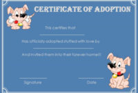 Pet Adoption Certificate Template: 10 Creative And Fun inside Pet Adoption Certificate Template Free 23 Designs