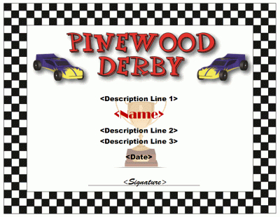 Pin On Cub Scout Derby - Pinewood within Pinewood Derby Certificate Template