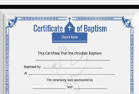Pin On Examples Editable Certificate Templates regarding Baptism Certificate Template Word 9 Fresh Ideas