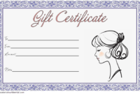 Pin On Fd with Unique Hair Salon Gift Certificate Templates