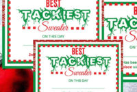 Pin On Holiday Stuff inside Free Ugly Christmas Sweater Certificate Template