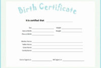 Pin On My Saves in Fillable Birth Certificate Template