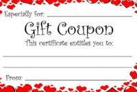 Pin On Valentine'S Day intended for Best Valentine Gift Certificate Template