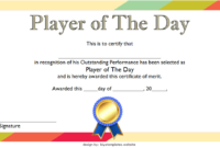 Player Of The Day Certificate Template Free Printable 2 In intended for Best Player Of The Day Certificate Template Free