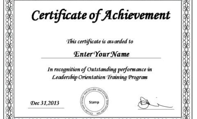 Powerpoint Award Certificate Template (7) - Templates inside Physical Fitness Certificate Template 7 Ideas