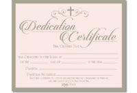 Printable Baby Dedication Certificate – Digital File – You in Free Printable Baby Dedication Certificate Templates