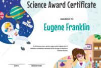 Printable Elementary Science Award Certificate Template inside Unique Science Award Certificate Templates