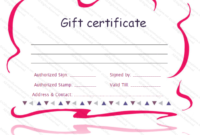 Printable Gift Certificate Template – Gift Certificate in Best Baby Shower Gift Certificate Template Free 7 Ideas