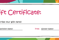 Printable Gift Certificates Templates Free In 2020 | Free intended for Birthday Gift Certificate Template Free 7 Ideas