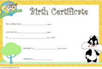 Printable Stuffed Animal Birth Certificate Template Free 3 throughout Best Rabbit Birth Certificate Template Free 2019 Designs