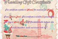 Printable Travel Gift Certificate Template – Word Pdf Psd intended for Fresh Travel Gift Certificate Editable