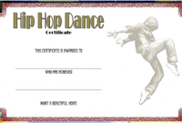 Remarkable Hip Hop Dance Certificate Template Free In 2020 throughout Fresh Hip Hop Dance Certificate Templates