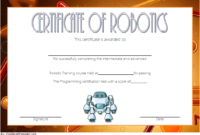 Robotics Technician Certificate Template 1 Free within Robotics Certificate Template Free