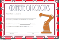 Robotics Technician Certificate Template 2 Free In 2020 inside Fresh Robotics Certificate Template Free