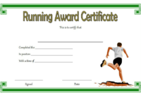 Running Achievement Certificate Template Free 4 In 2020 regarding Best Editable Running Certificate