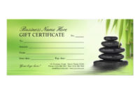 Salon Gift Certificates | Spa Gift Cards Template | Zazzle in Spa Gift Certificate