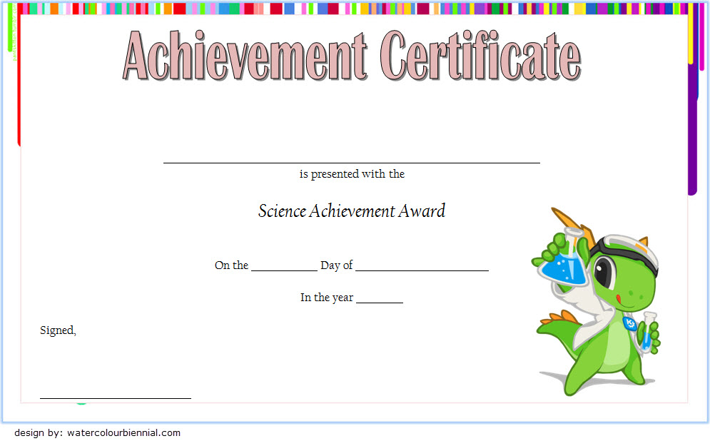 Science Certificate Of Achievement Template 1 Free with Unique Science Achievement Certificate Template Ideas