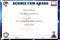 Science Fair Certificates : 14+ Printable Full Color inside Science Fair Certificate Templates