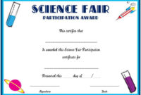 Science Fair Participation Certificate : 11+ Free Editable within Science Fair Certificate Templates