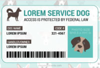 Service Dog Id Card Templates | Microsoft Word Id Card Templates in Best Service Dog Certificate Template