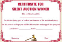 Silent Auction Winner Certificate Template: Explore Best pertaining to Fresh Silent Auction Certificate Template 10 Designs 2019