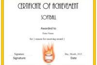 Softball Awards | Softball Awards, Baseball Award, Softball regarding Printable Softball Certificate Templates