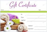 Spa Gift Certificate Templates #Spa #Gift #Certificate regarding Free Spa Gift Certificate Templates For Word