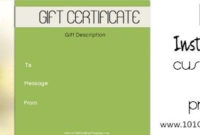Spa Gift Certificates | Gift Certificate Template, Spa Gift with Best Free Spa Gift Certificate Templates For Word