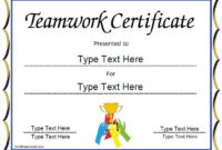 Special Certificate – Team Work Certificate within Best Free Teamwork Certificate Templates 10 Team Awards