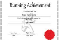 Sports Certificate – Achievement In Running in Running Certificate Templates 10 Fun Sports Designs