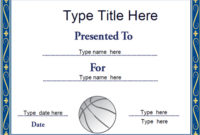 Sports Certificates – Netball Certificate Template with Best Netball Achievement Certificate Template