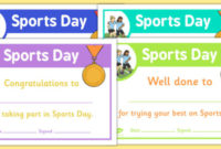 Sports Day Certificate Template (Teacher Made) intended for Best Sports Day Certificate Templates