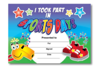 Sports Day Certificate Templates Free (1) – Templates in Sports Day Certificate Templates