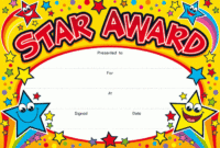 Star Award Certificate Template 8 – Best Templates Ideas For pertaining to Unique Star Reader Certificate Template Free
