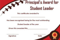 Student Leadership Certificate: 10+ Best Student Leadership in Best Outstanding Student Leadership Certificate Template Free
