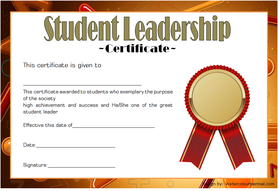 Student Leadership Certificate Template 5 Free | Student pertaining to Best Student Leadership Certificate Template Ideas