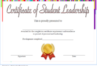 Student Leadership Certificate Template 8 Free throughout Unique Student Council Certificate Template 8 Ideas Free