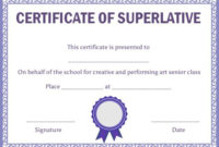 Superlative Certificate Template: 10 Certificate Designs To throughout Unique Superlative Certificate Template