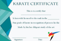 Taekwondo Certificate Templates For Trainers & Students inside Karate Certificate Template