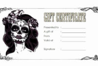 Tattoo Gift Certificate Template Inspirational Tattoo Gift throughout Tattoo Certificates Top 7 Cool Free Templates