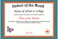 Teacher Of The Month Certificate Template In 2020 in Free Printable Best Wife Certificate 7 Designs