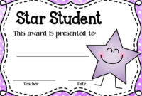 These Editable Star Student Awards Will Come In Handy! Type intended for Best Star Student Certificate Template