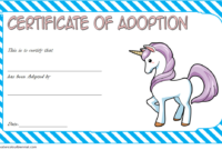 Unicorn Adoption Certificate Free Printable (Fantasy Design in Unicorn Adoption Certificate Free Printable 7 Ideas