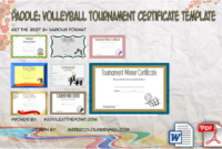 Volleyball Tournament Certificate – 8+ Epic Template Ideas with Volleyball Tournament Certificate 8 Epic Template Ideas