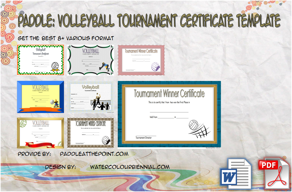 Volleyball Tournament Certificate - 8+ Epic Template Ideas with Volleyball Tournament Certificate 8 Epic Template Ideas