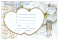 Wedding Gift Certificate Templates | Gift Certificate regarding Free Editable Wedding Gift Certificate Template